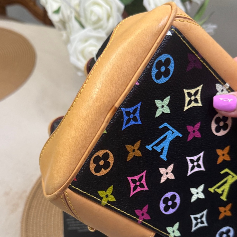 Louis Vuitton Authentic ๐ฏ Macadamia Black Multi Claudia Designer Women's Bag - Picture 5 of 17